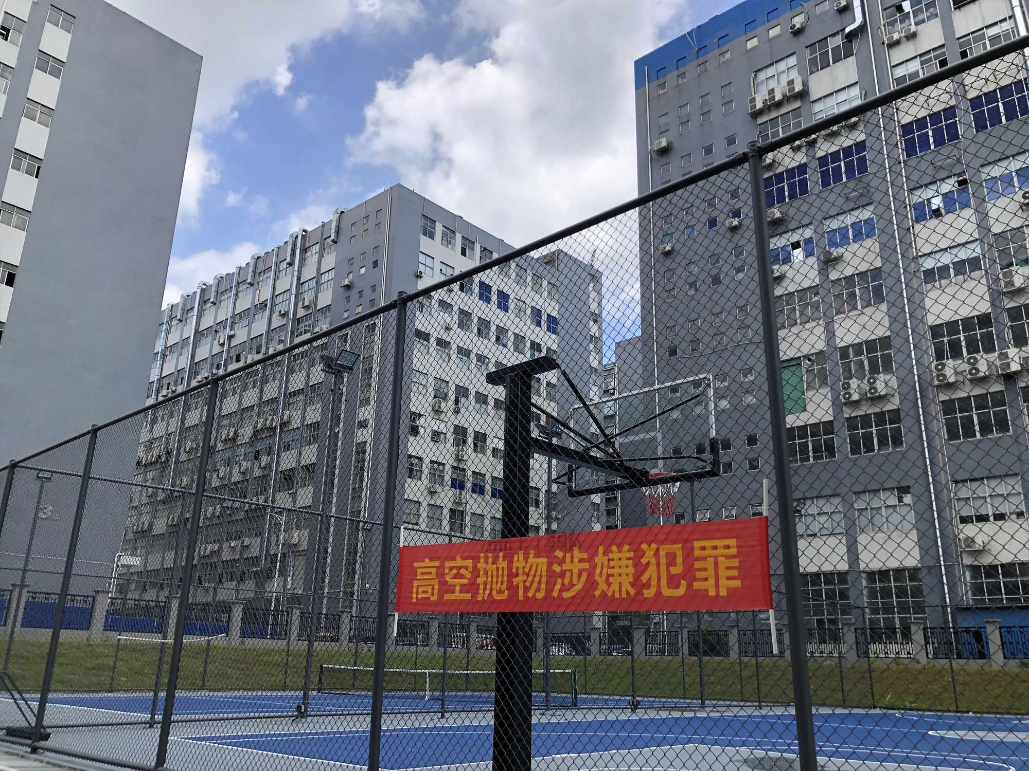 球場圍網施工